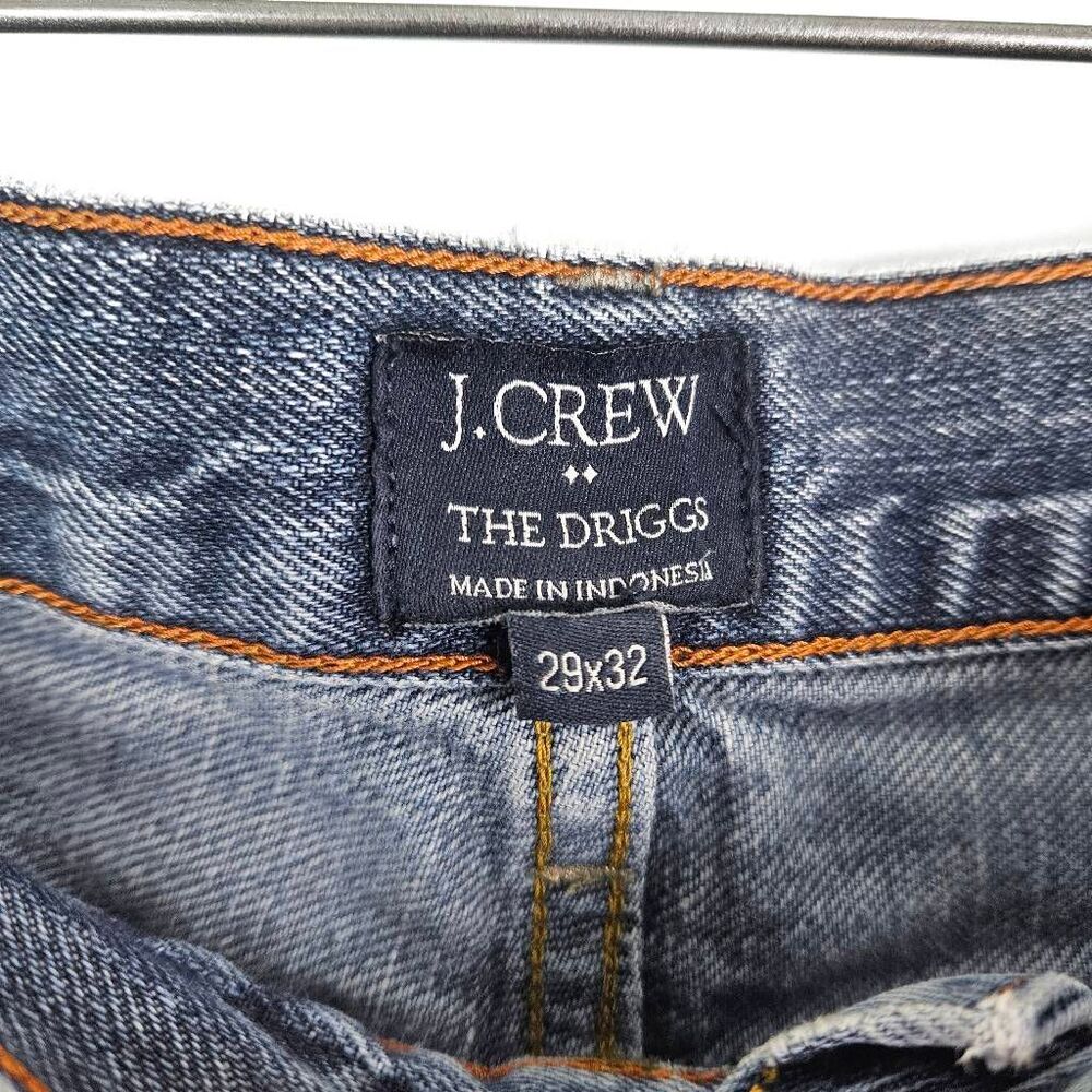 J. CREW The Driggs Men's Straight Leg Medium Wash Zip Fly Blue Denim Jeans 29x32 - Picture 6 of 8